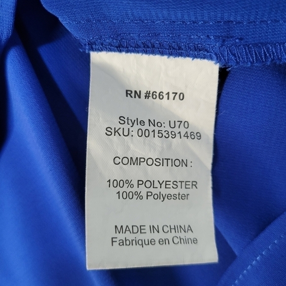 Hawks Sheer Blue V Neck Mini Dress Size Small - Picture 7 of 12